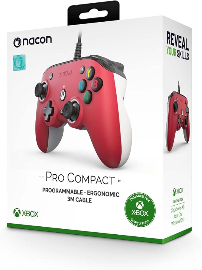 Nacon Pro Compact Programmable- ERGONOMIC 3M CABLE