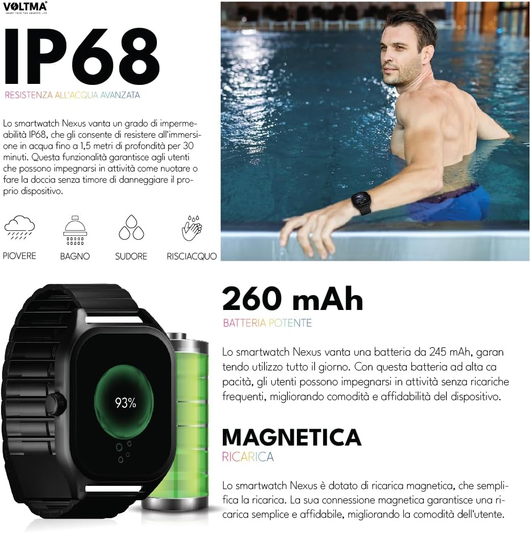 VOLTMA SPARK Smart Watch Blanco
