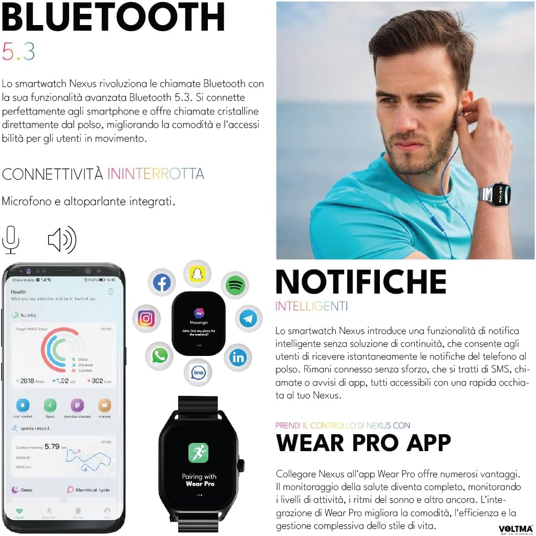 VOLTMA SPARK Smart Watch Blanco