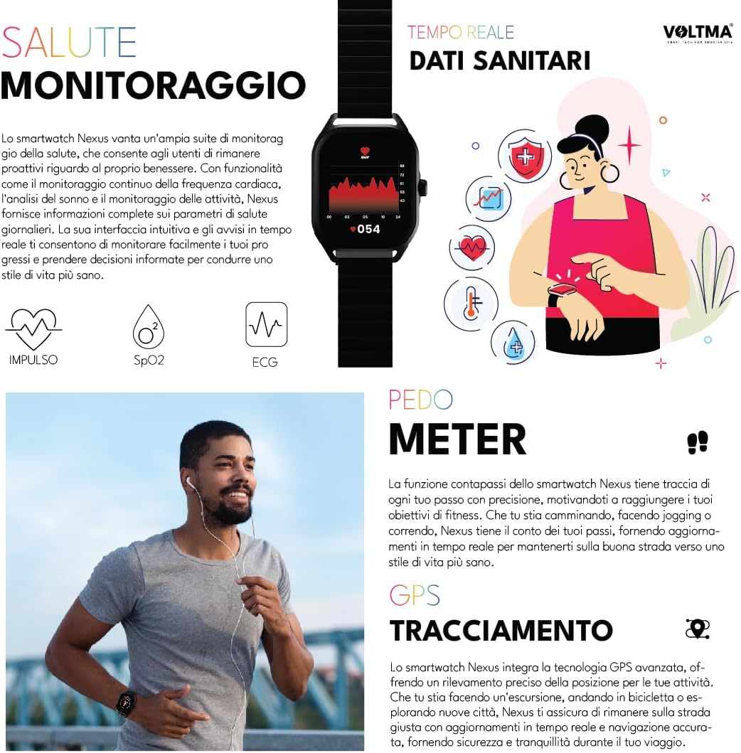 VOLTMA SPARK Smart Watch Blanco