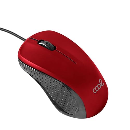 Cool Ratón USB Rojo/ USB WIRED MOUSE